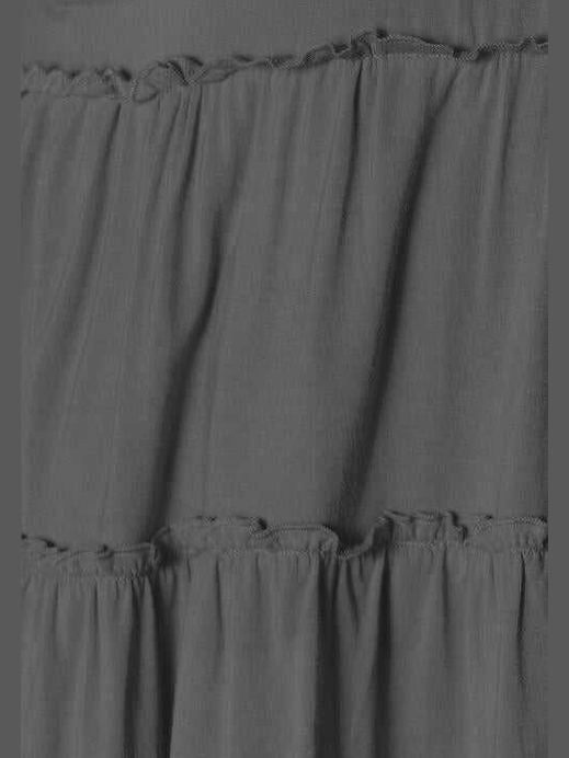 Double Take Half Button Long Sleeve Ruffle Hem Blouse -- 