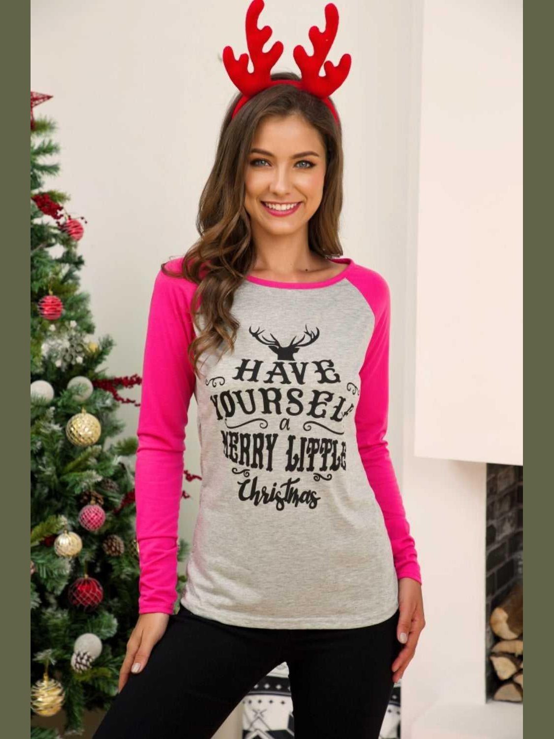 Full Size Graphic Long Sleeve T-Shirt -- 