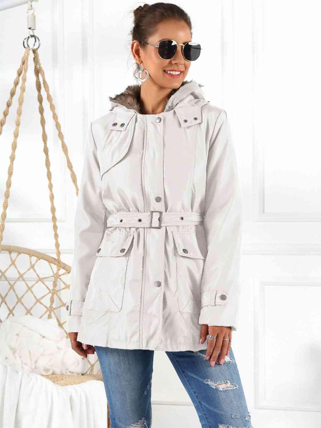 Full Size Hooded Jacket with Detachable Liner (Three-Way Wear) -- 
