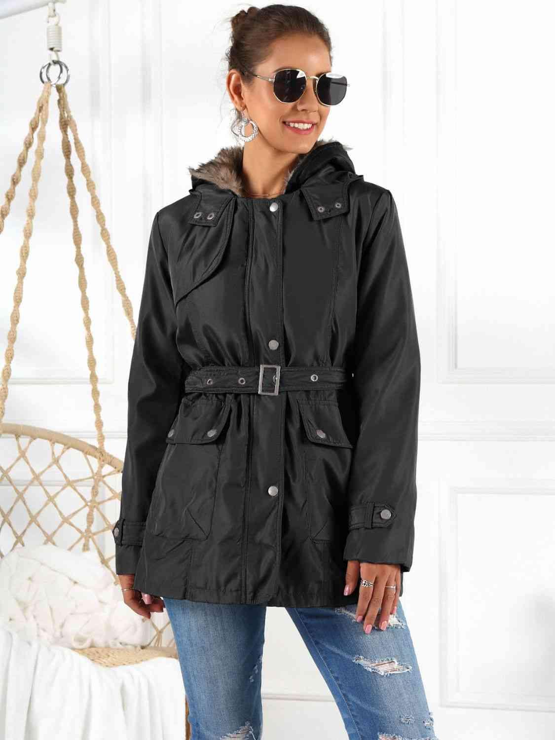 Full Size Hooded Jacket with Detachable Liner (Three-Way Wear) -- 