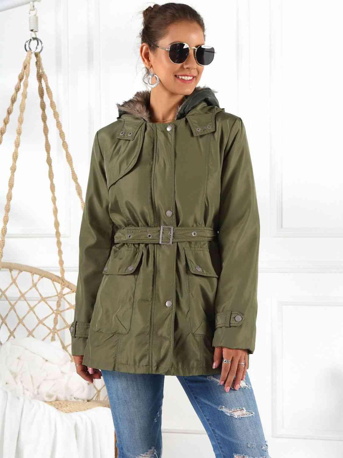 Full Size Hooded Jacket with Detachable Liner (Three-Way Wear) -- 