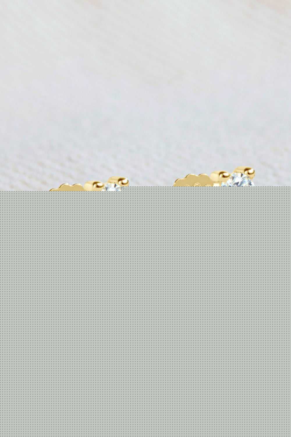 Heartbeat Rhythm 925 Sterling Silver Moissanite Stud Earrings