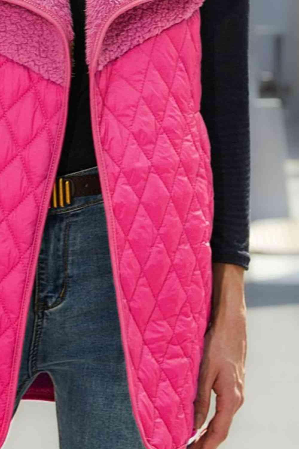 Open Front Collared Vest -- 