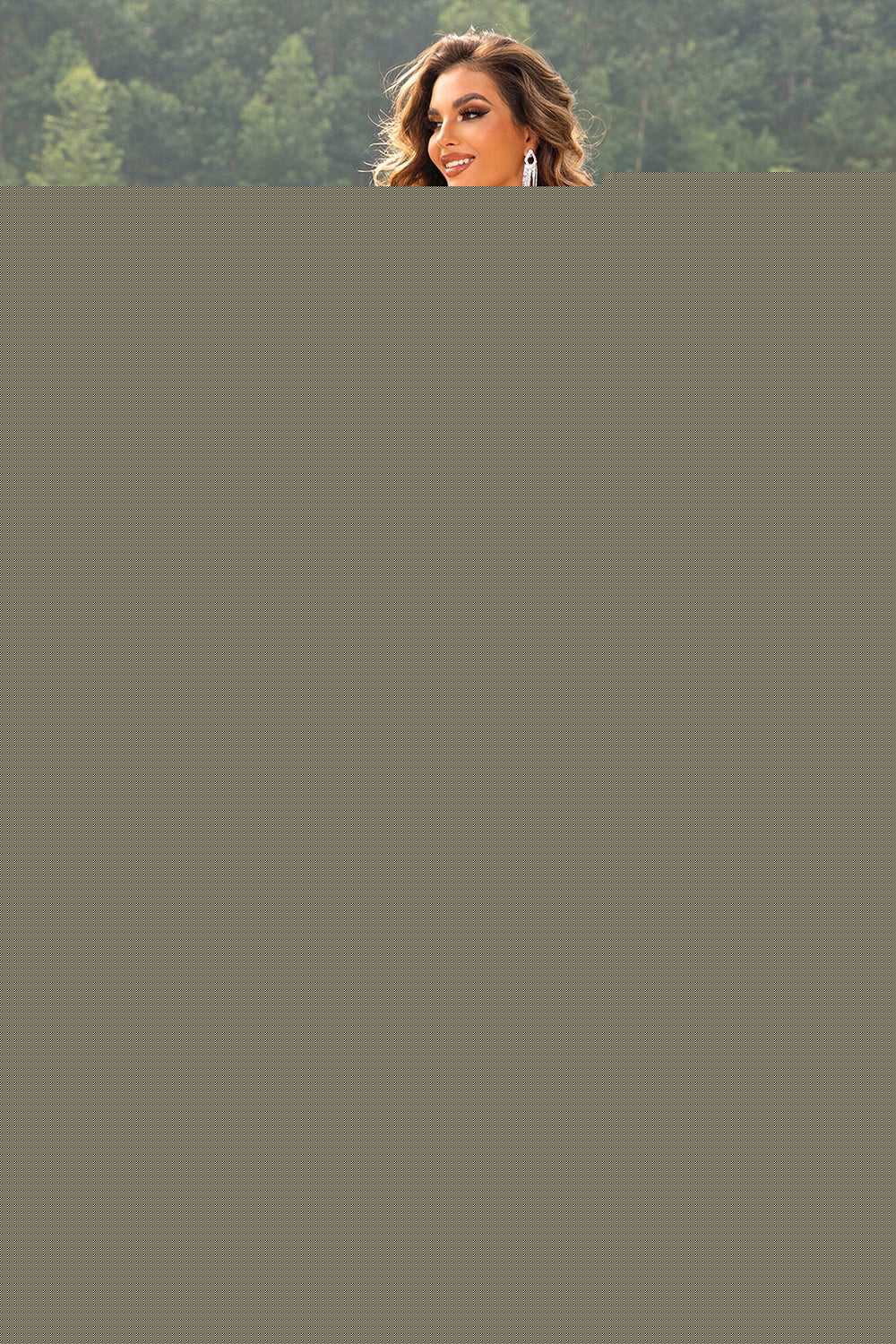 Sequin Sleeveless Slit Dress -- 