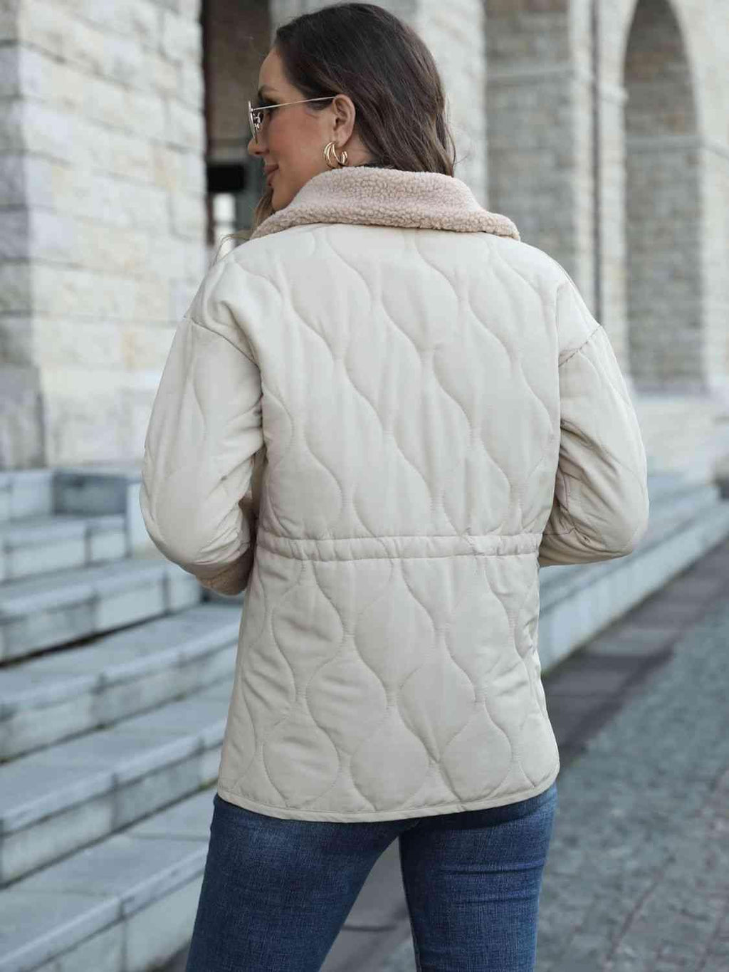 Snap Down Collared Jacket -- 