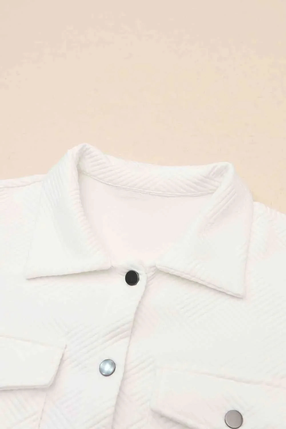 Trendy and Stylish Snap Down Collared Jacket -- 