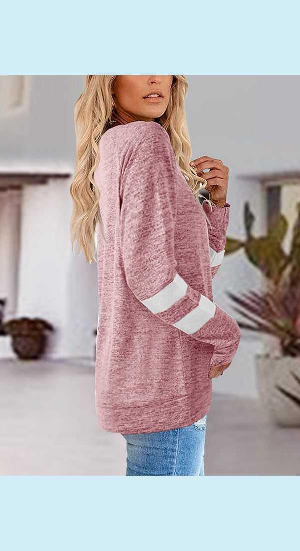 V-Neck Raglan Sleeve T-Shirt -- 