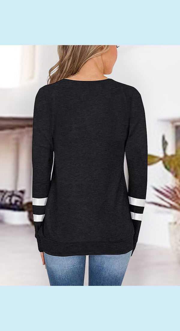 V-Neck Raglan Sleeve T-Shirt -- 