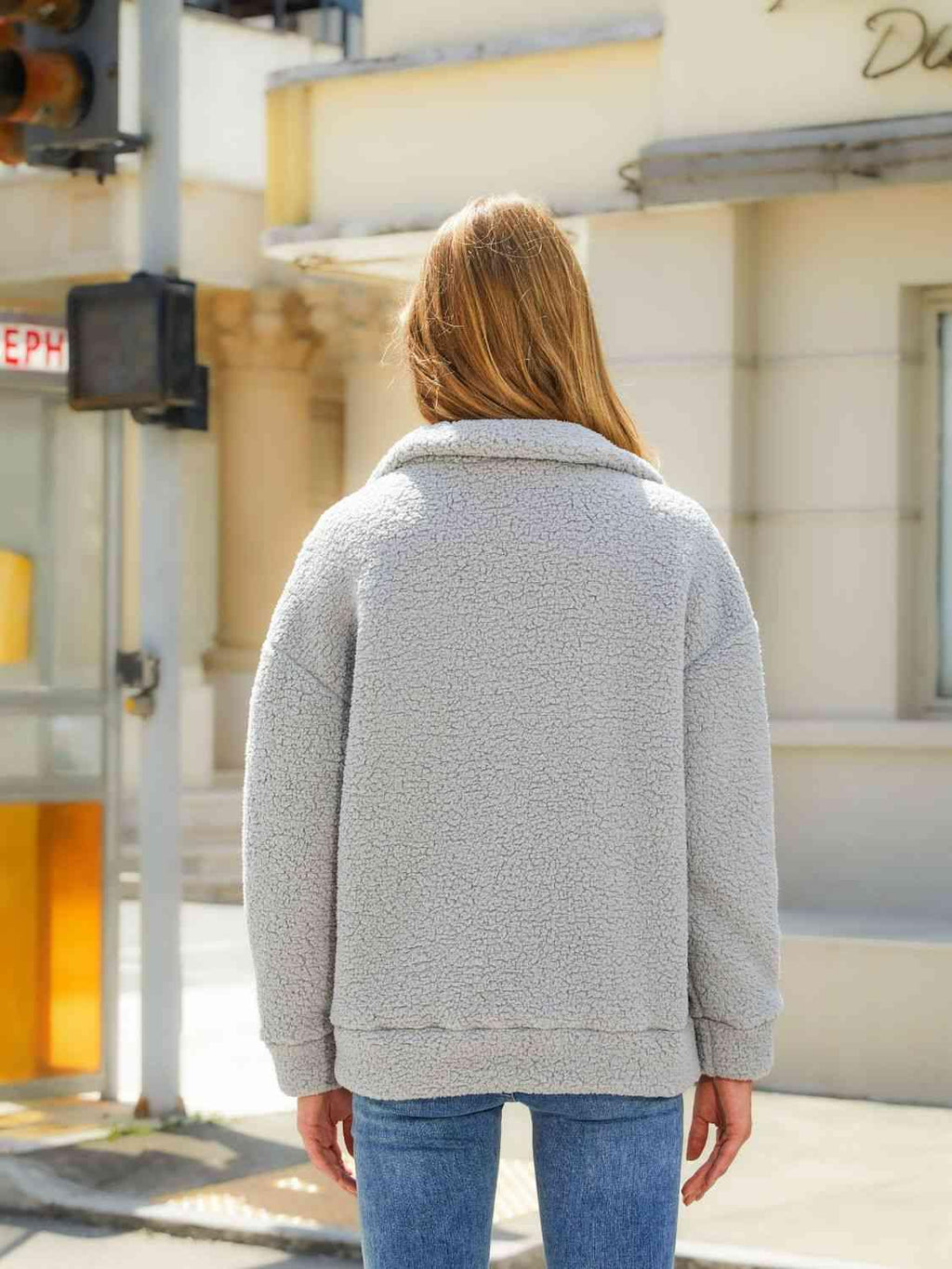 Zip-Up Collared Neck Jacket Shop the Latest Styles Online -- 