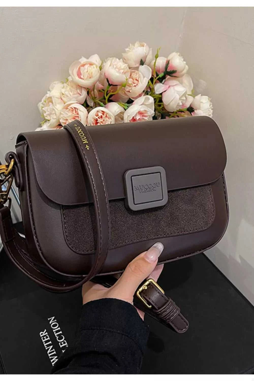 Flap Closure Shoulder Bag
