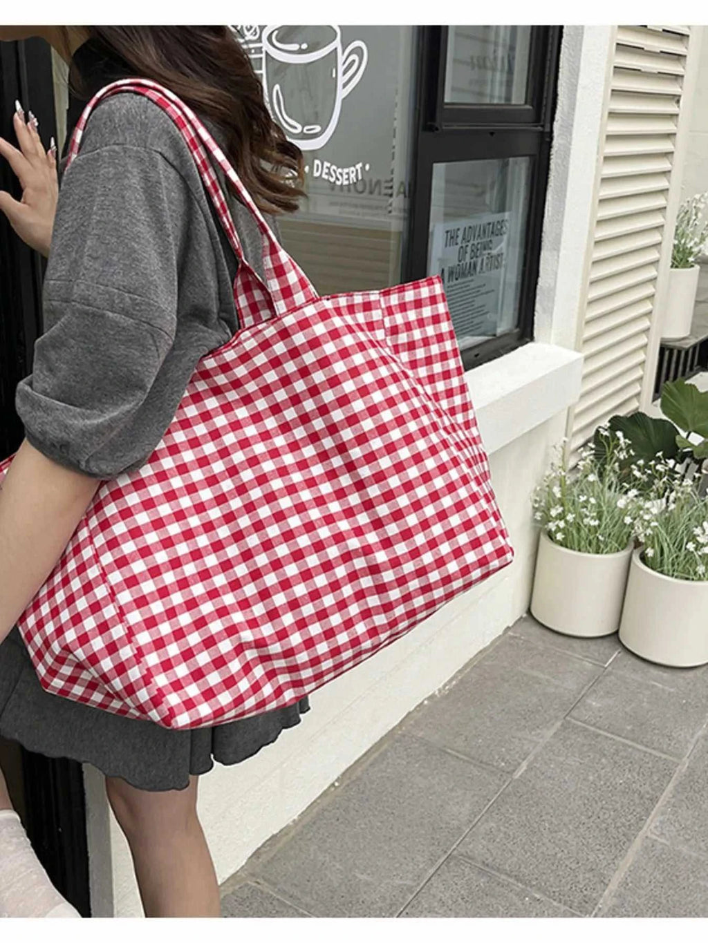 Classic Plaid Tote Bag