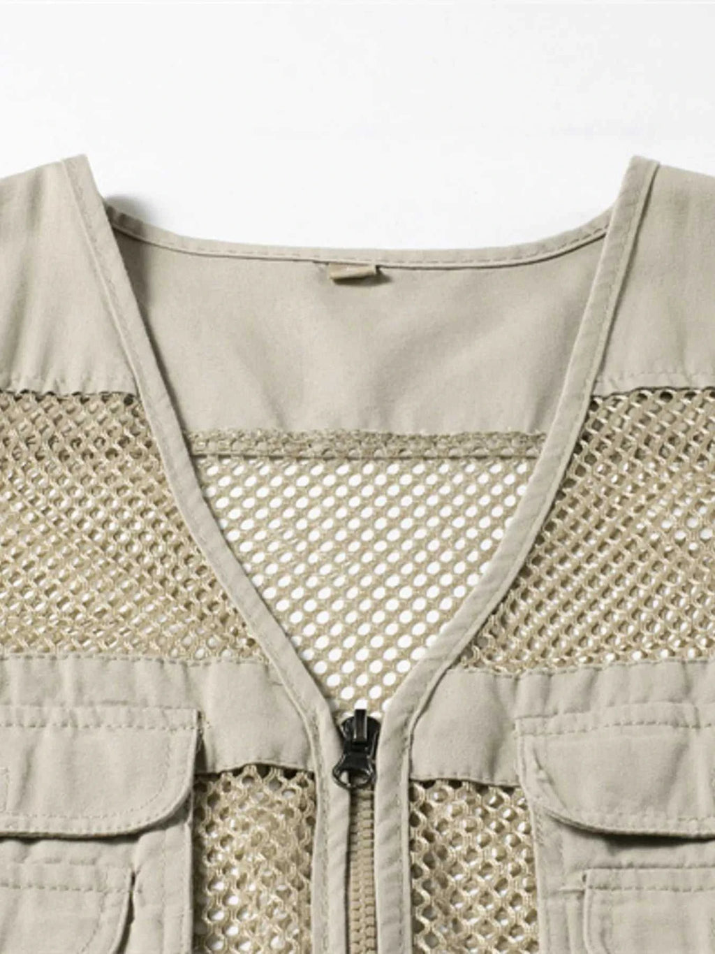Men's Plus Size Zip Up Cargo Vest