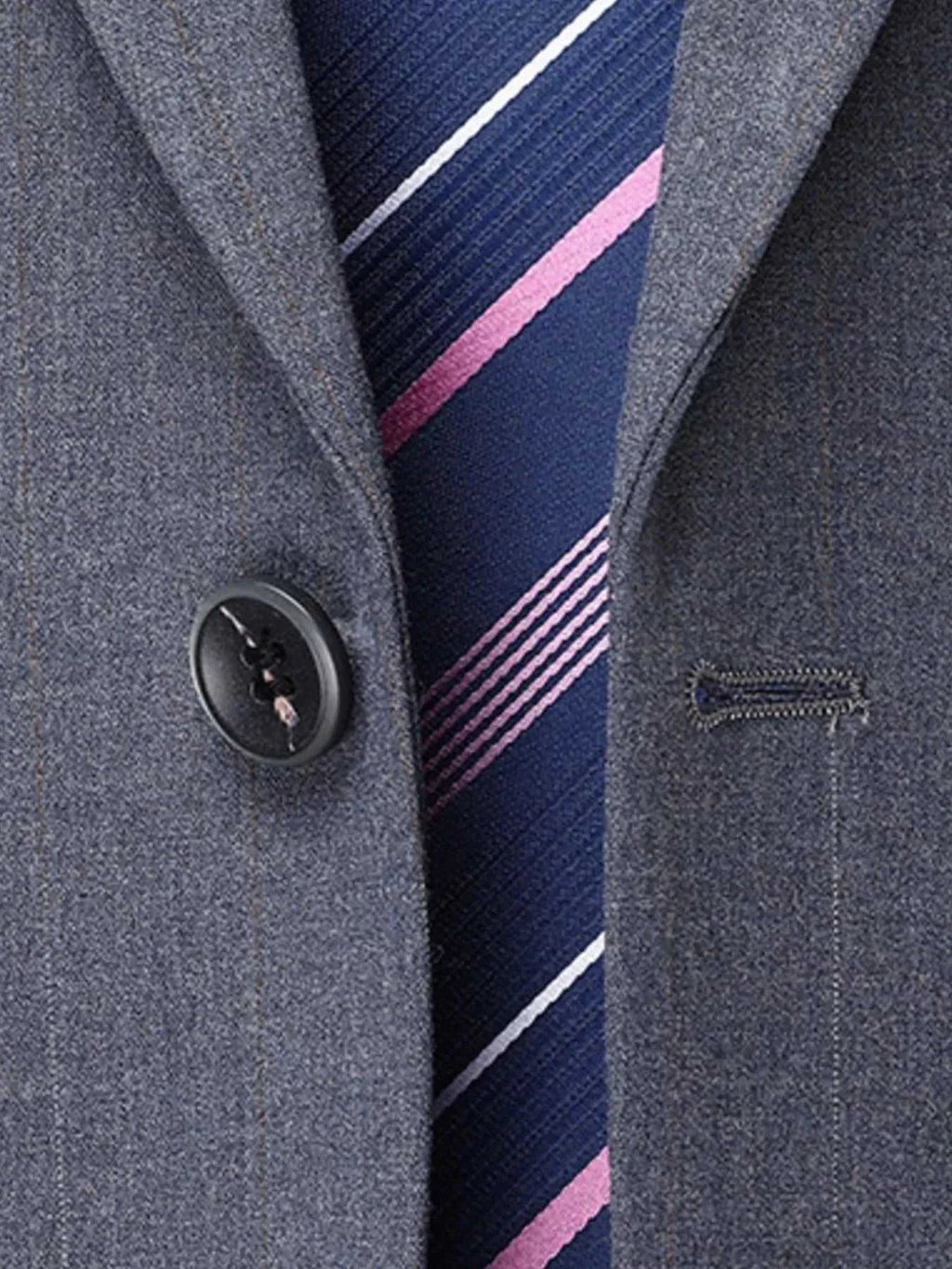 Men's Lapel Collar Long Sleeve Blazer and Pants Set