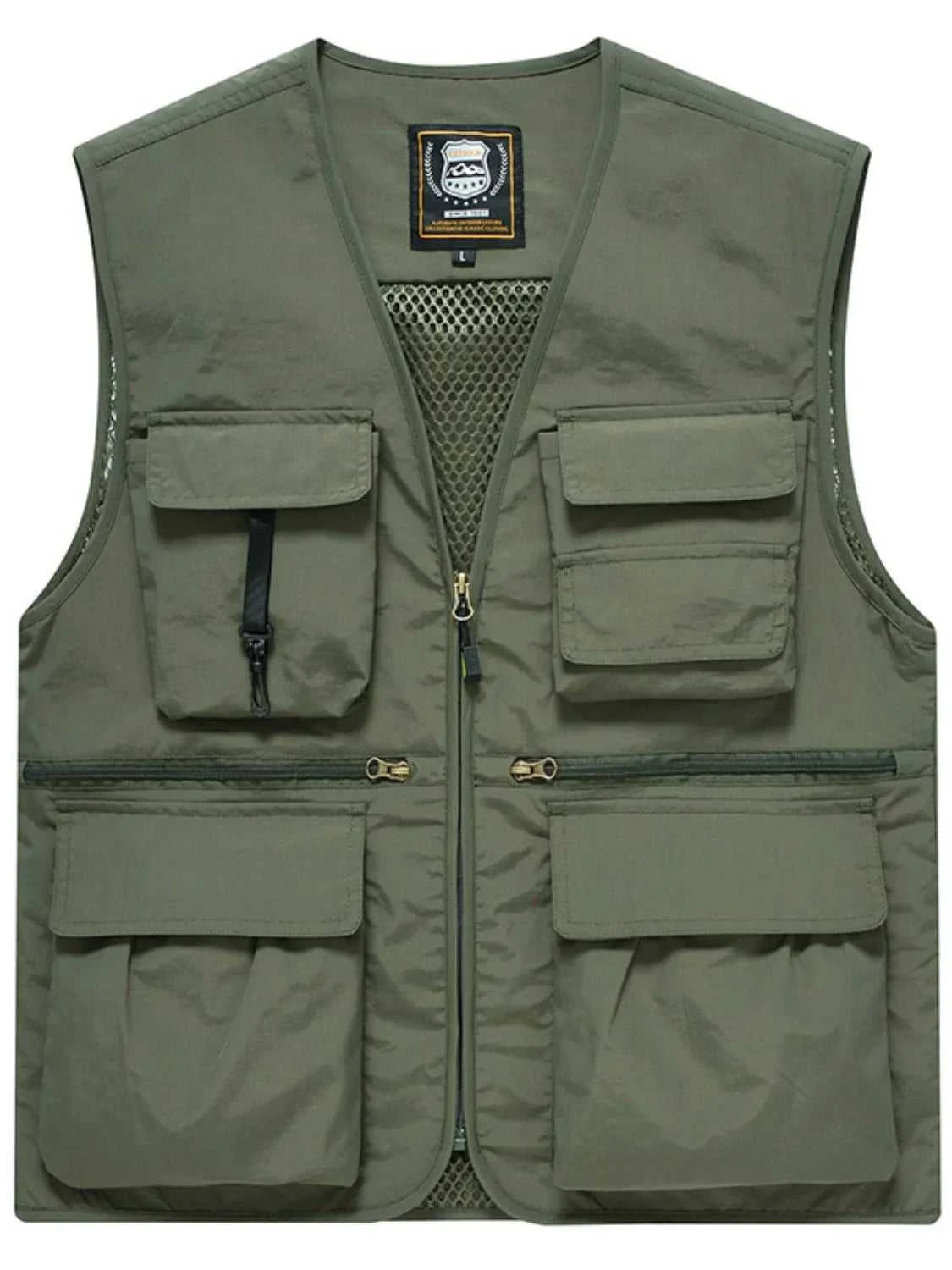 Men's Plus Size Zip Up Vest