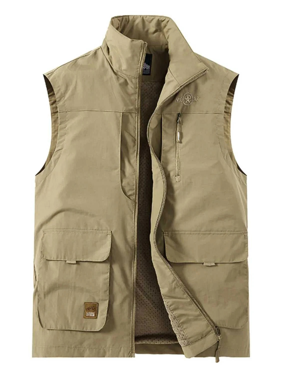 Men's Plus Size Zip Up Vest