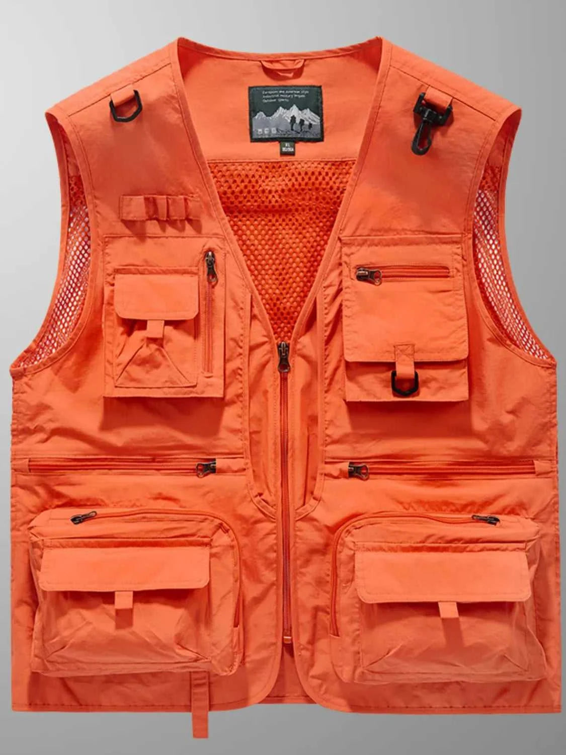 Men's Full Size Zip Up Vest Plus Size