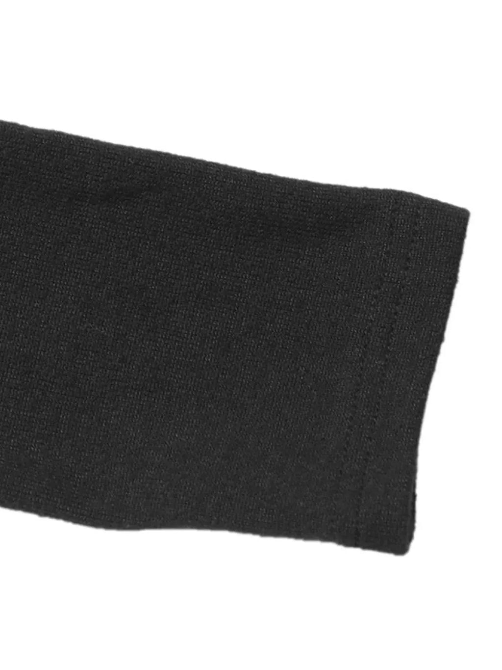 Asymmetrical Contrast Long Sleeve Dress -- 