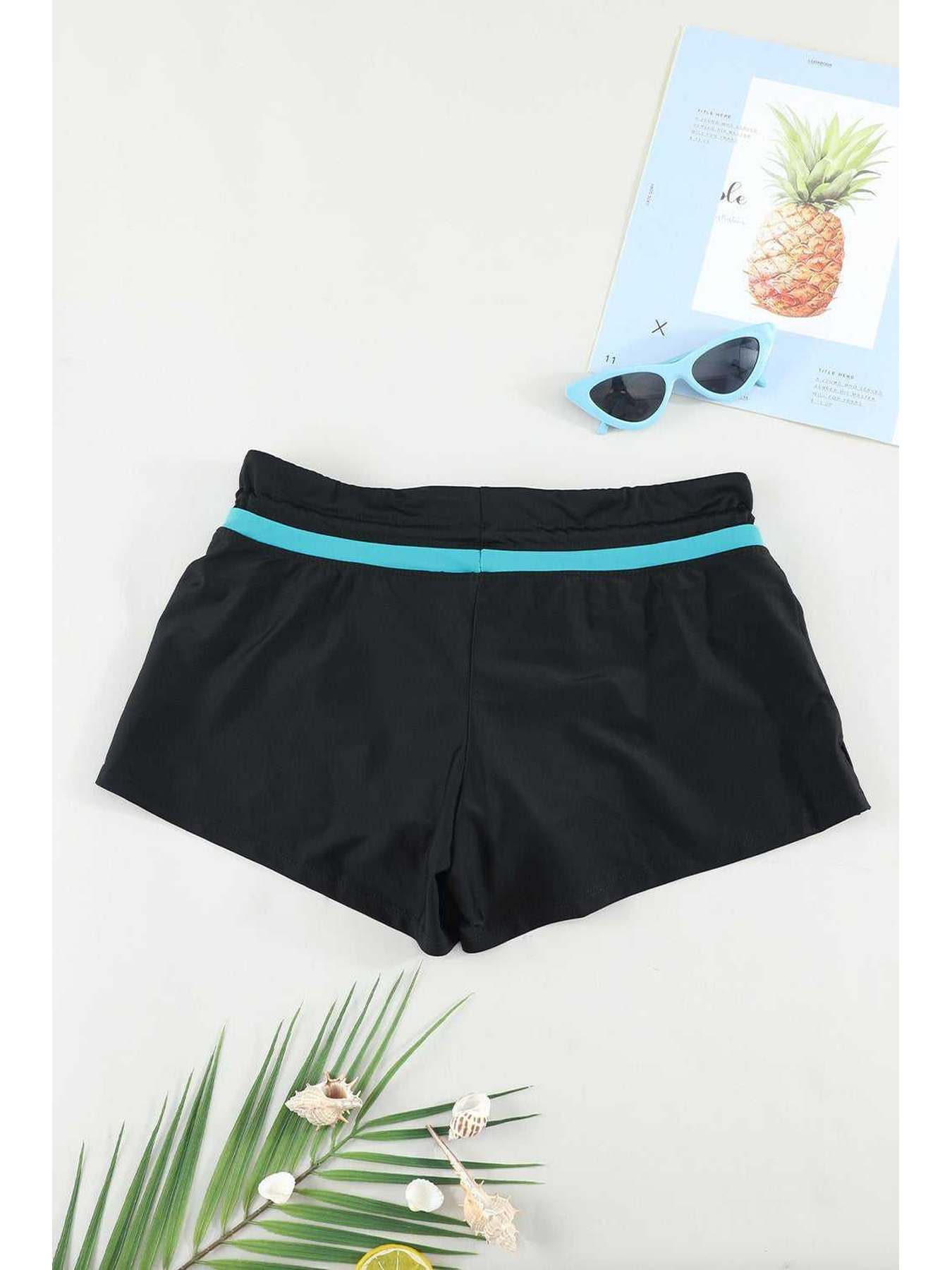 Full Size Drawstring Swim Shorts -- 