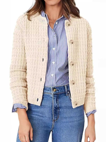 Button-Up Long Sleeve Cardigan