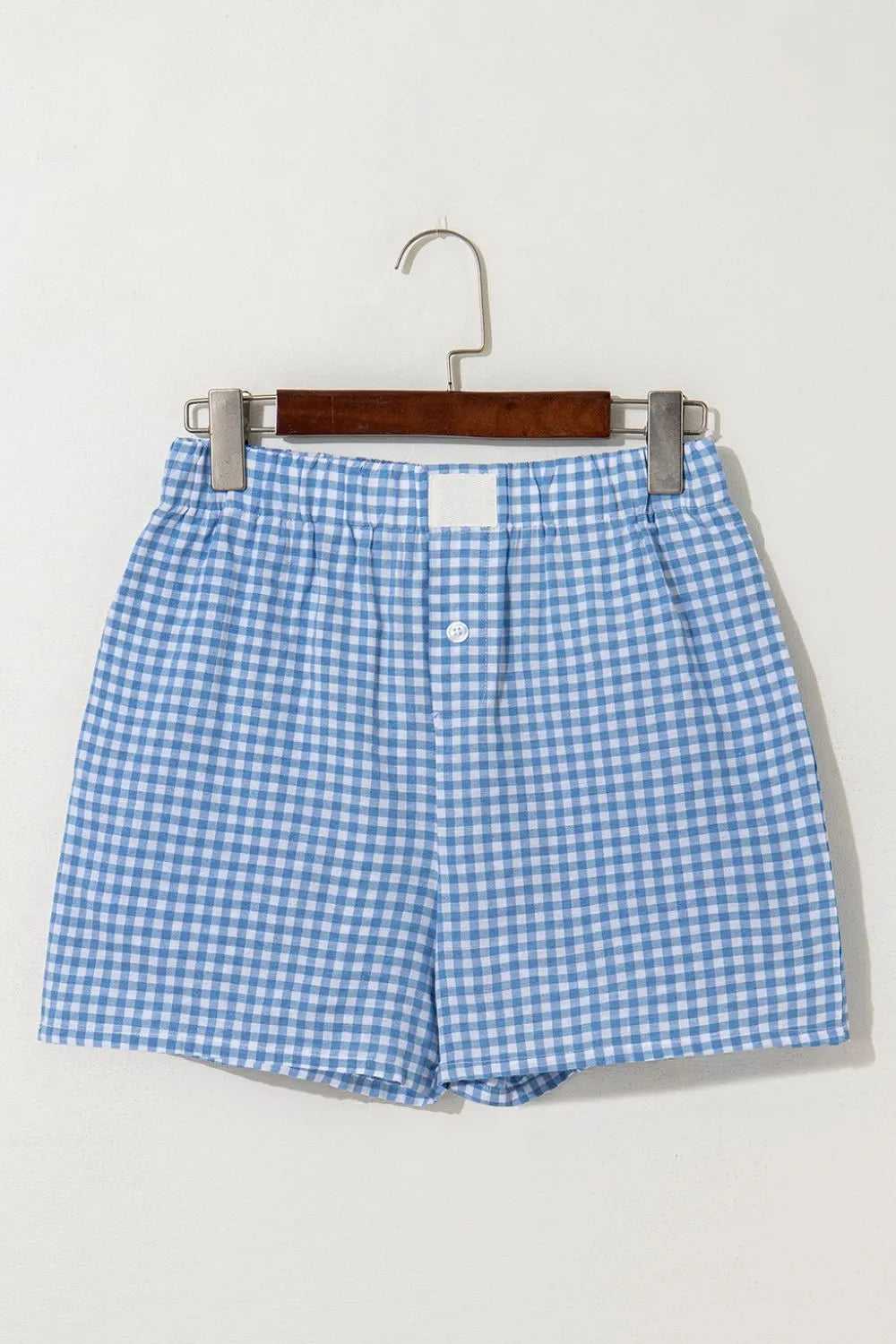 Plaid Gingham High Waist Shorts