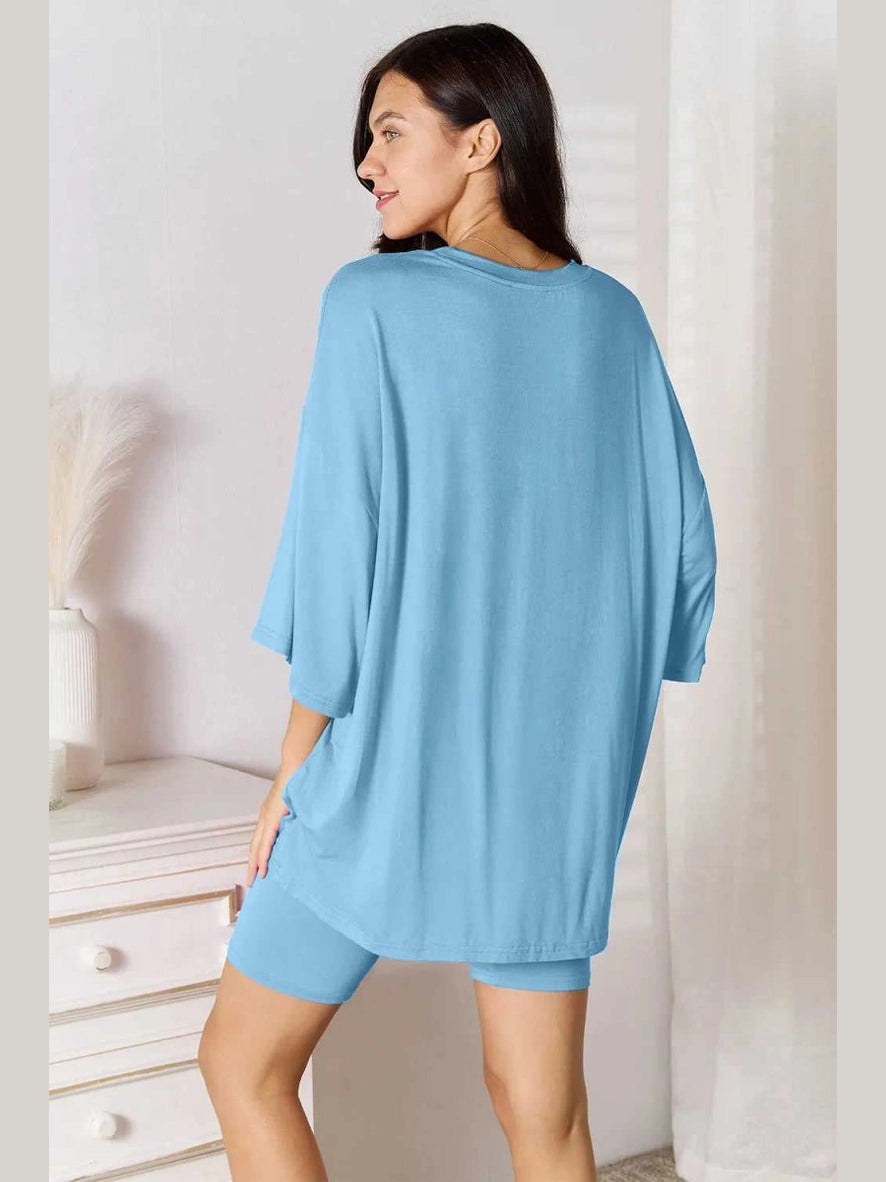 Basic Bae Bamboo Full Size Round Neck Drop Shoulder T-Shirt and Shorts Set - Hopeford Streams - product_type from hopeford-streams.myshopify.com