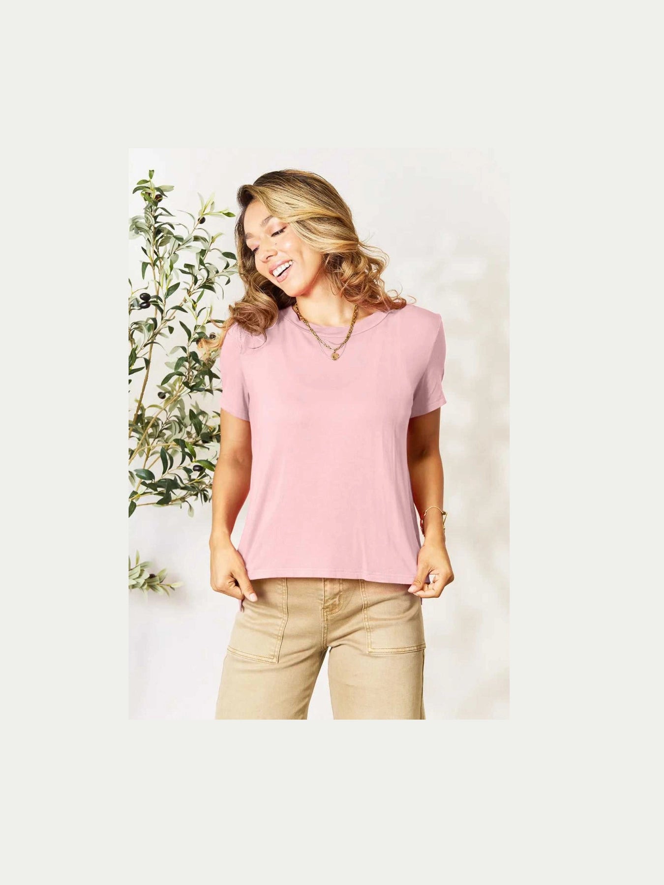 Basic Bae Bamboo Full Size Round Neck Short Sleeve T-Shirt - Hopeford Streams - product_type from hopeford-streams.myshopify.com