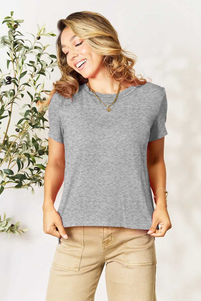 Basic Bae Bamboo Full Size Round Neck Short Sleeve T-Shirt - Hopeford Streams