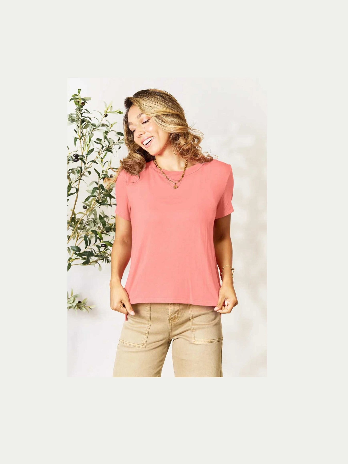 Basic Bae Bamboo Full Size Round Neck Short Sleeve T-Shirt - Hopeford Streams - product_type from hopeford-streams.myshopify.com