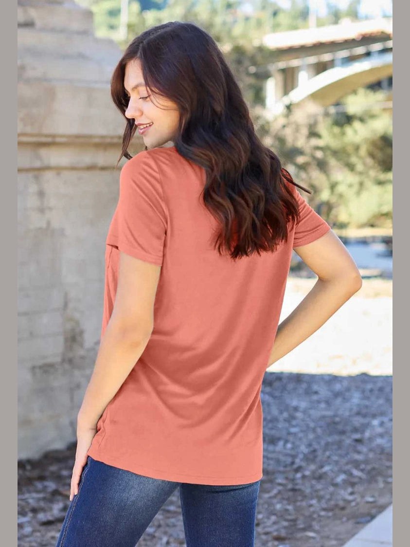 Basic Bae Bamboo Full Size V - Neck Short Sleeve T-Shirt - Hopeford Streams - product_type from hopeford-streams.myshopify.com