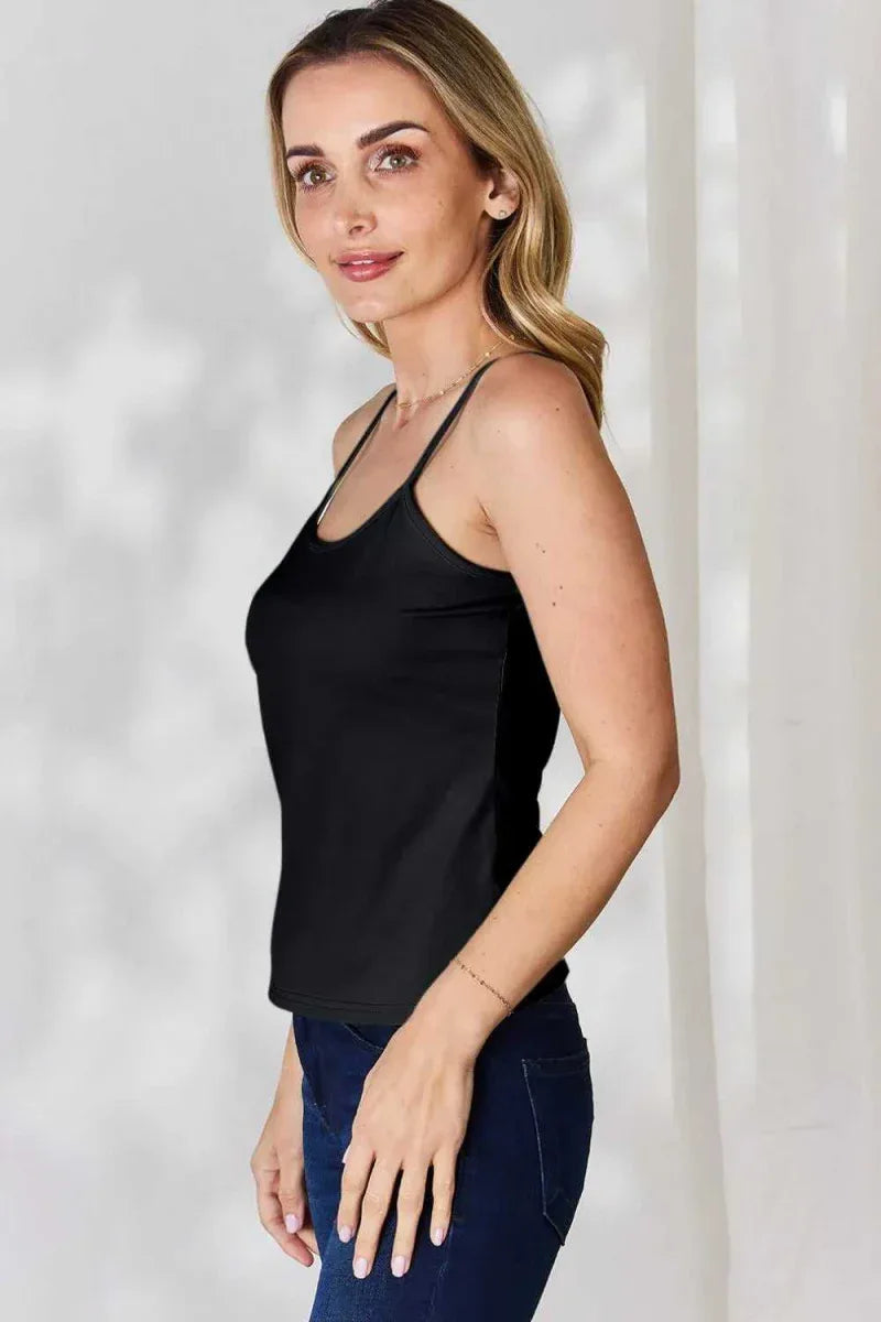 Basic Bae Full Size Round Neck Slim Cami -- 