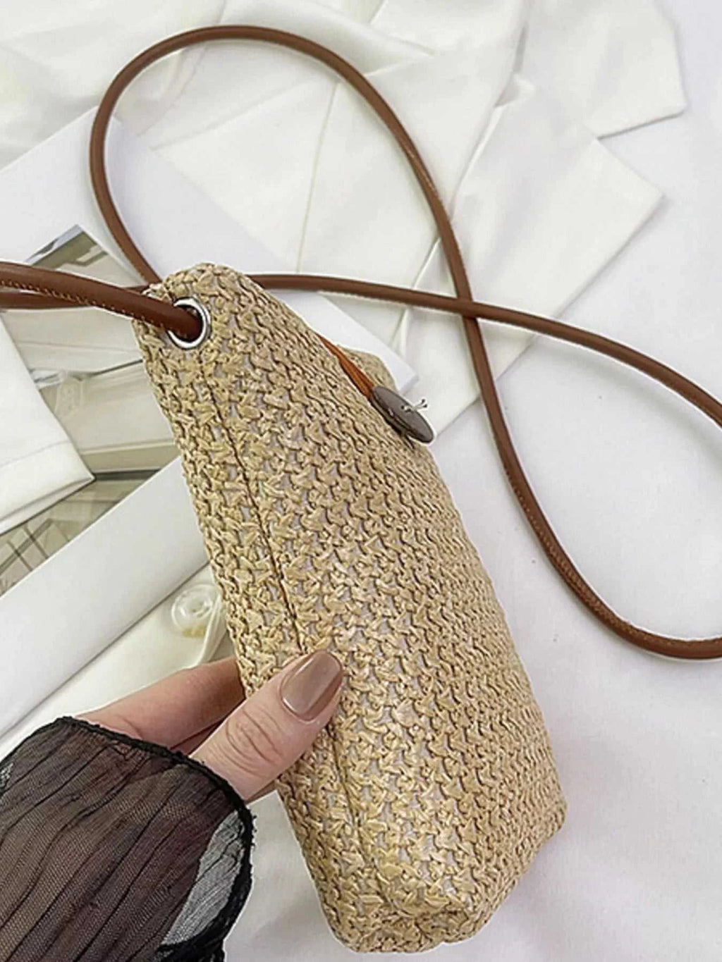 Straw Woven Crossbody Bag