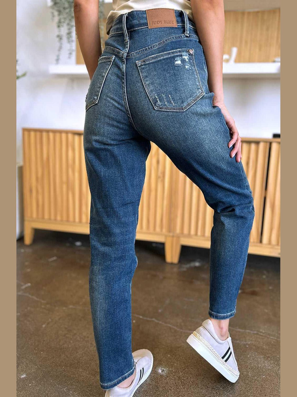 Judy Blue Full Size Tummy Control High Waist Slim Jeans -- 