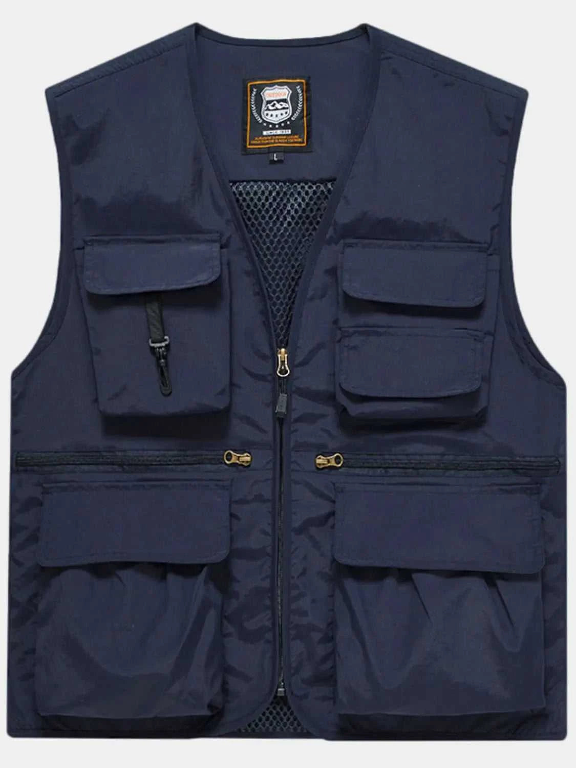 Men's Plus Size Zip Up Vest