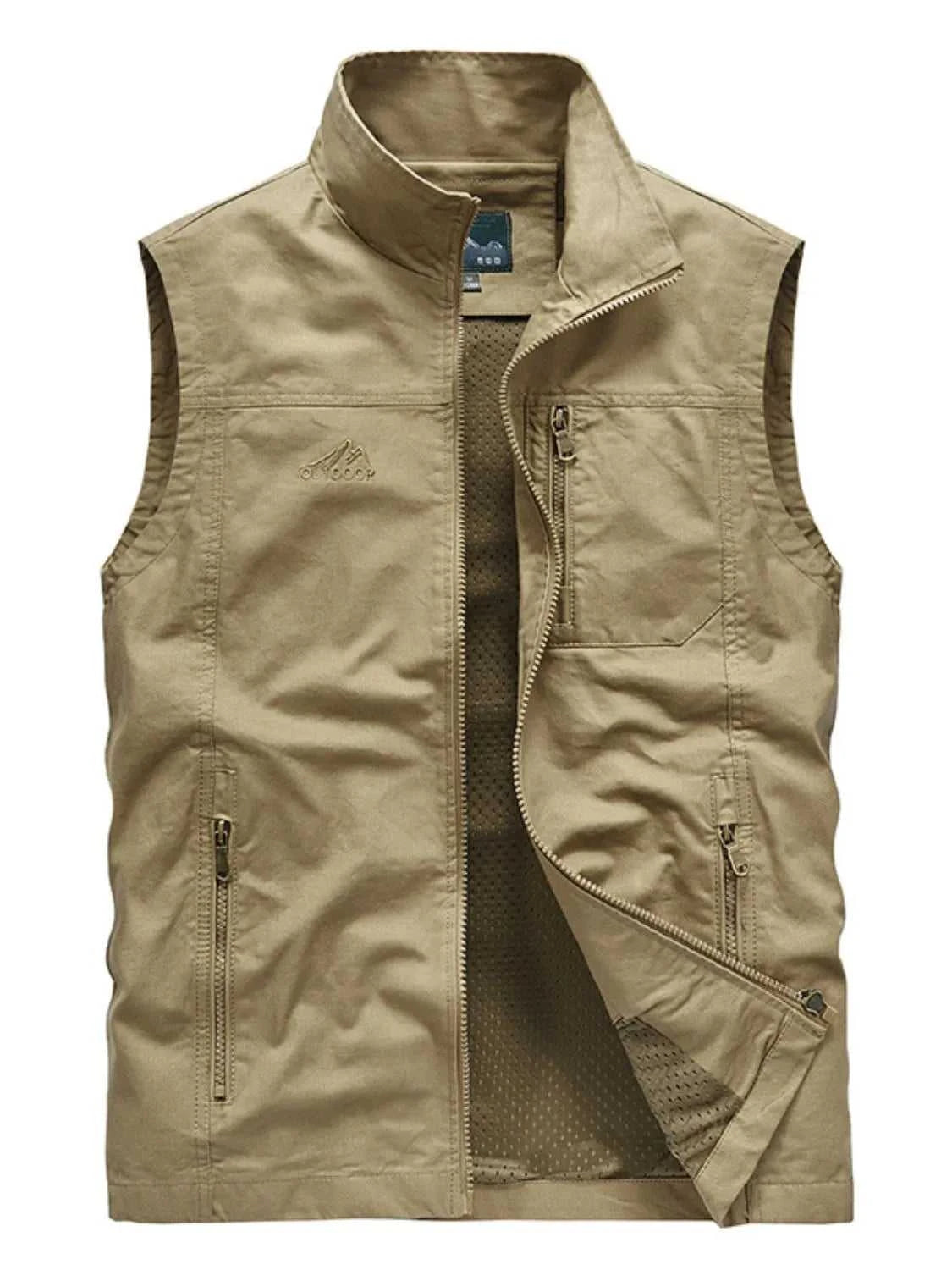 Men's Plus Size Zip Up Vest