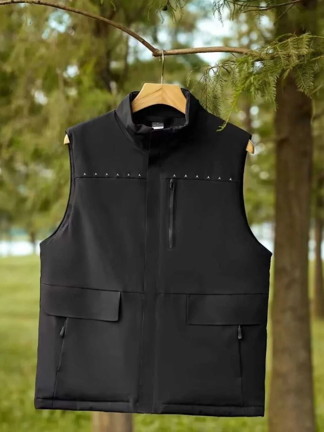 Men's Full Size Zip Up Vest Plus Size