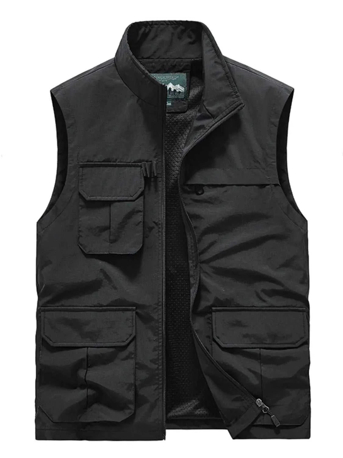 Men's Plus Size Zip Up Vest
