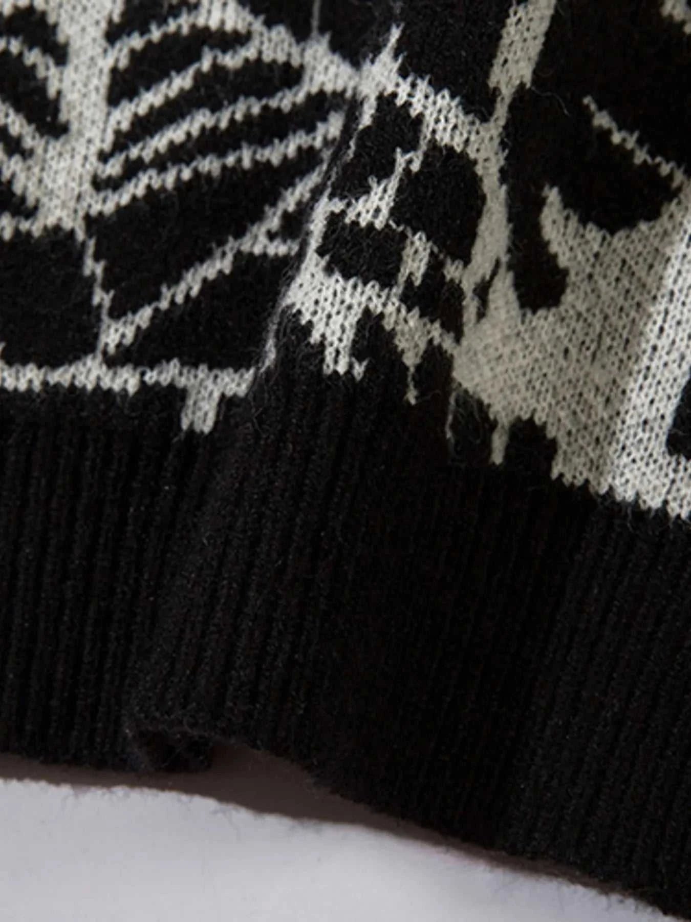 Men's Spider Web V-Neck Sweater Vest