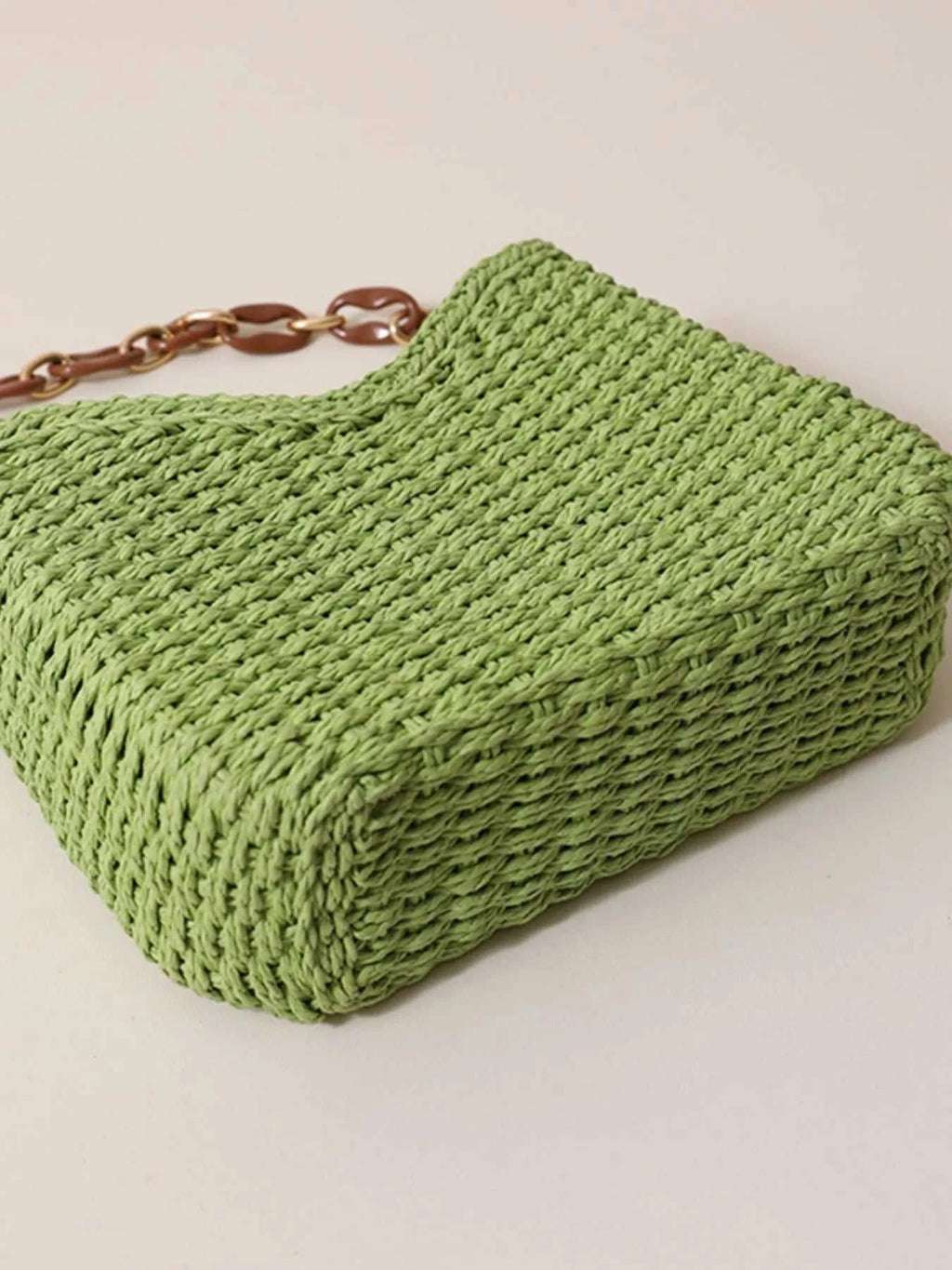Woven Straw Shoulder Bag