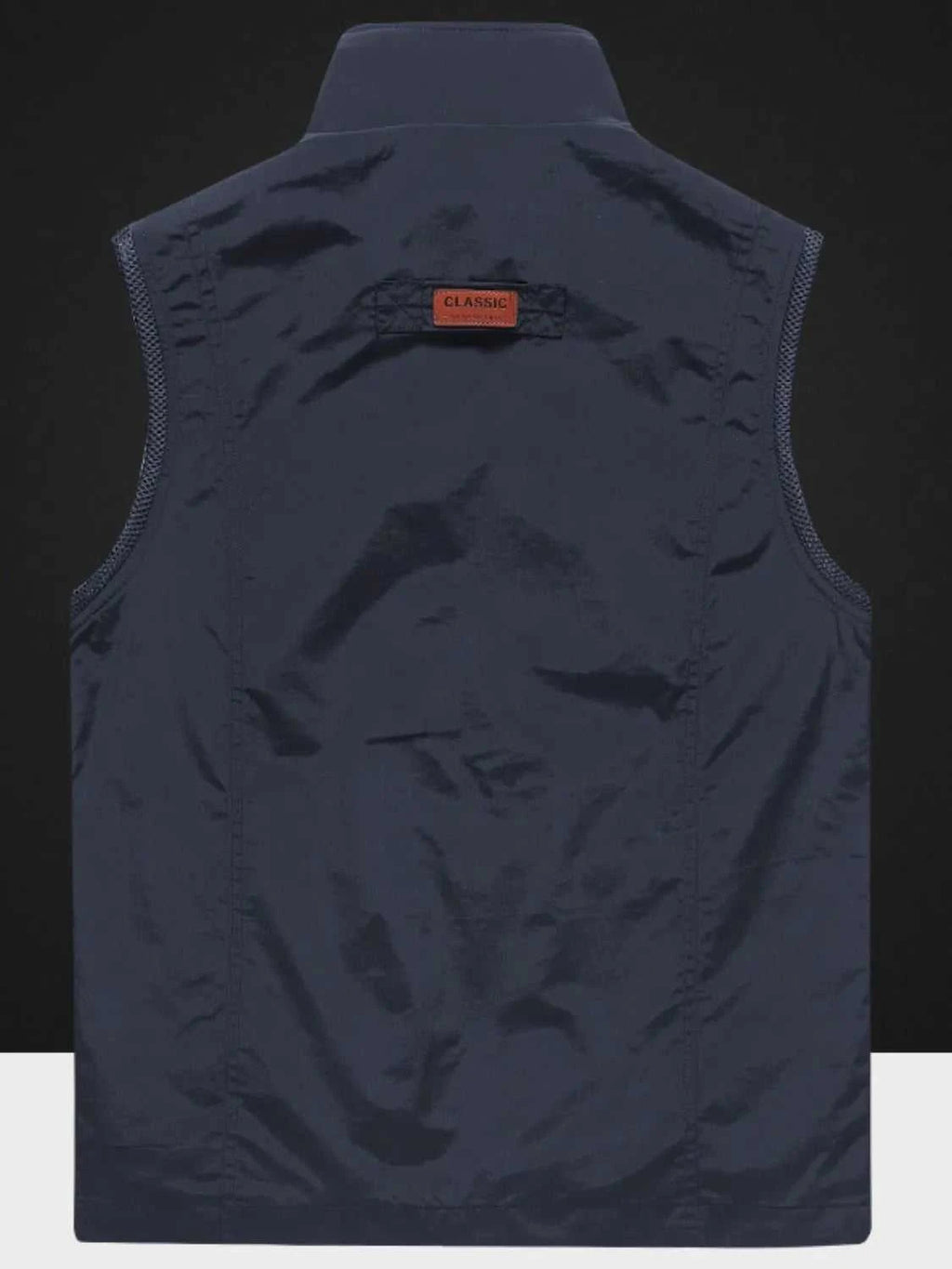 Men's Plus Size Zip Up Vest with Pockets