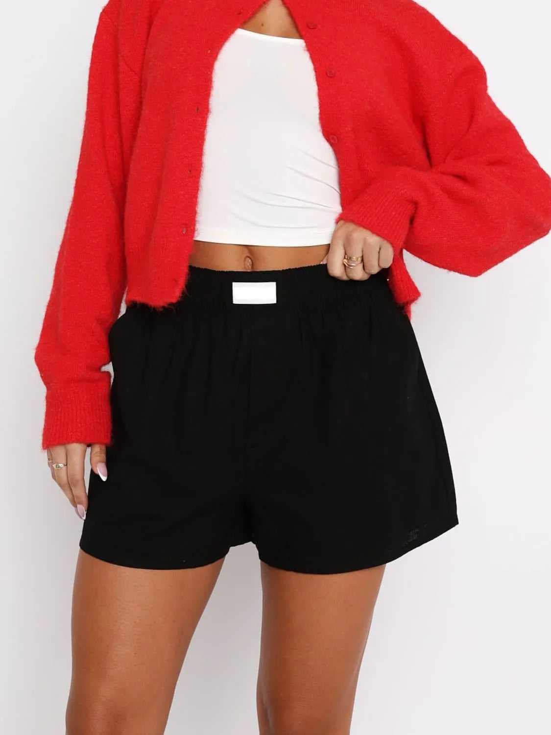 Elastic Waist Shorts