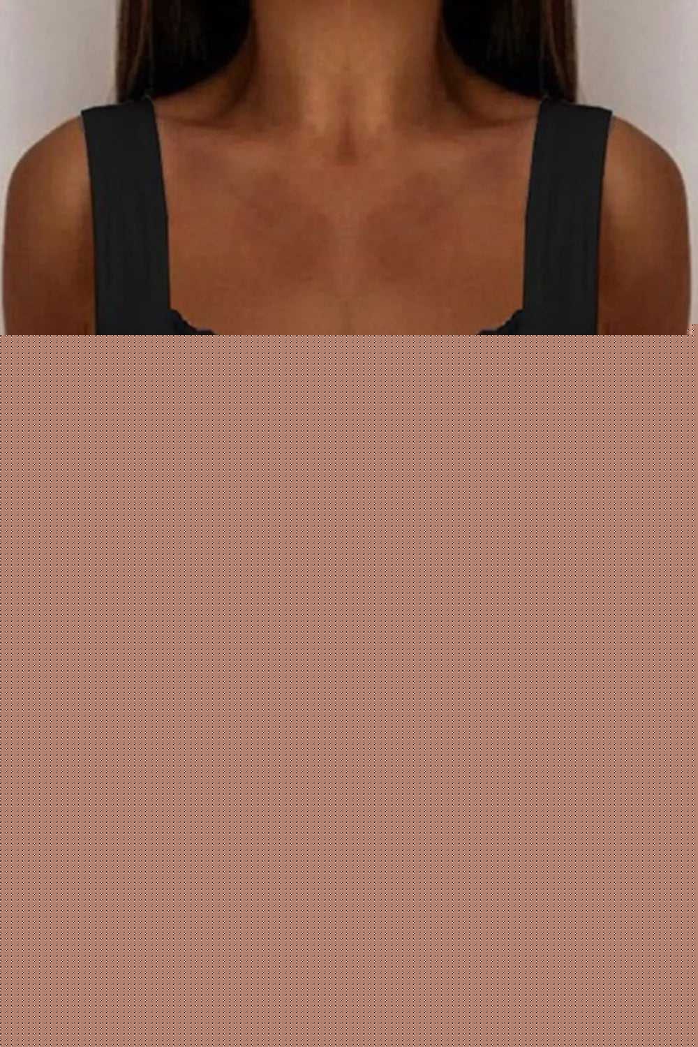 Full Size Lace Detail V-Neck Tank Plus Size