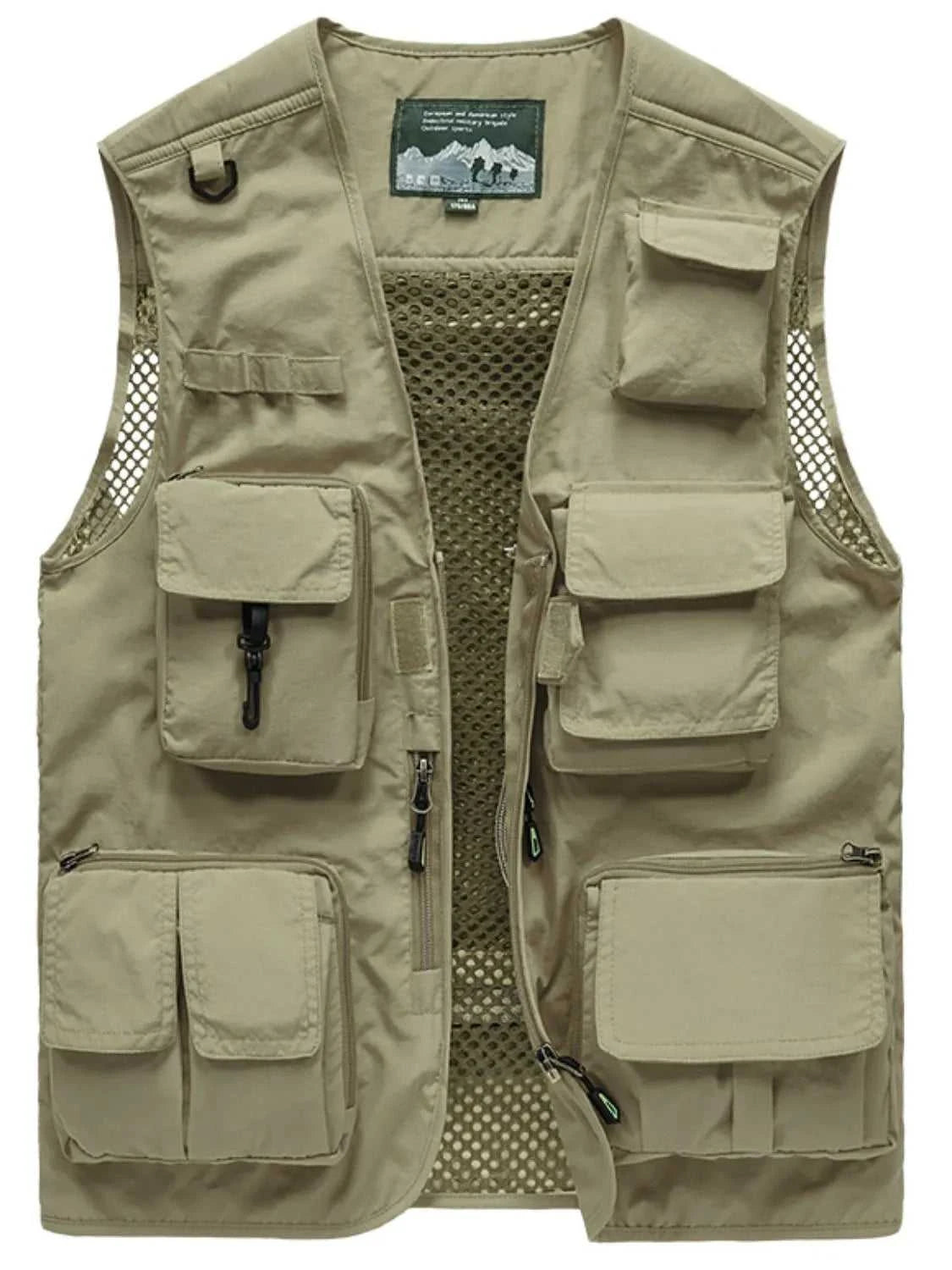 Men's Full Size Zip Up Vest Plus Size