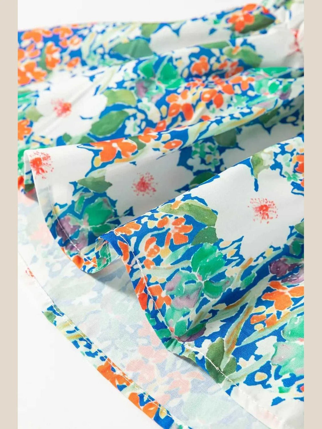 Floral Print Bow Applique Slit Sleeveless Peplum Blouse -- 