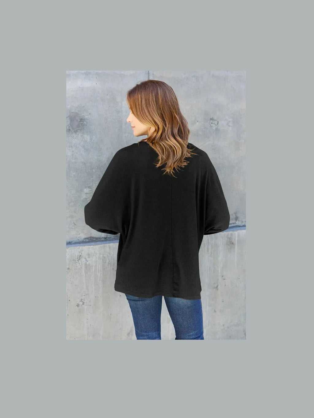 Double Take Full Size Round Neck Long Sleeve T-Shirt -- 