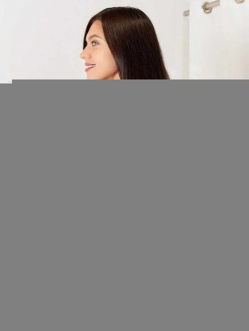Double Take Square Neck Ruffle Shoulder Long Sleeve T-Shirt -- 