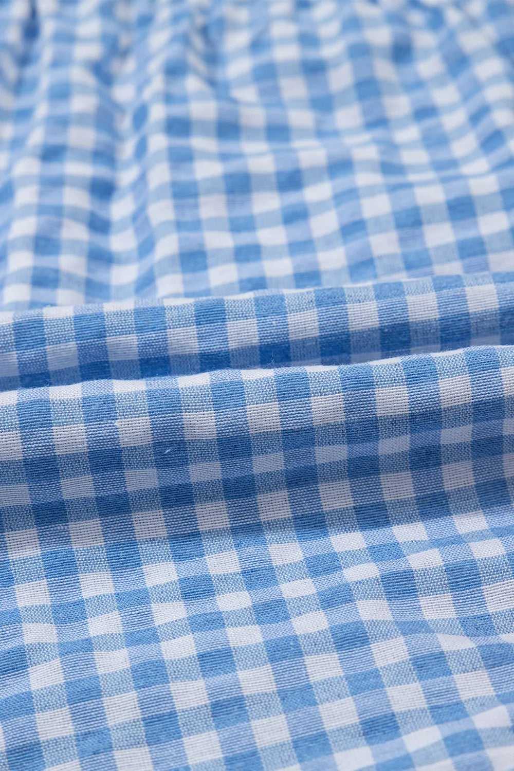 Plaid Gingham High Waist Shorts