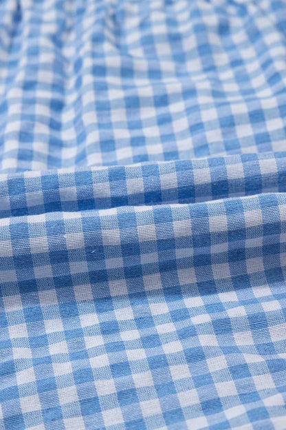 Plaid Gingham High Waist Shorts