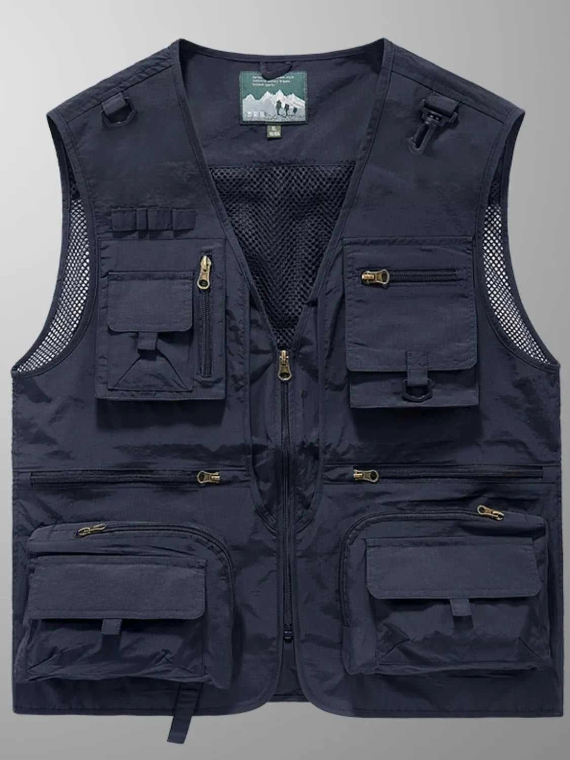 Men's Full Size Zip Up Vest Plus Size
