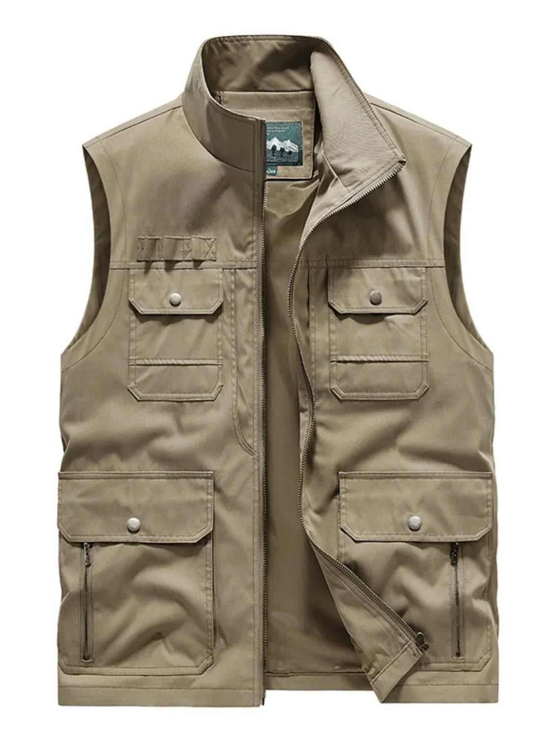 Men's Plus Size Zip Up Vest