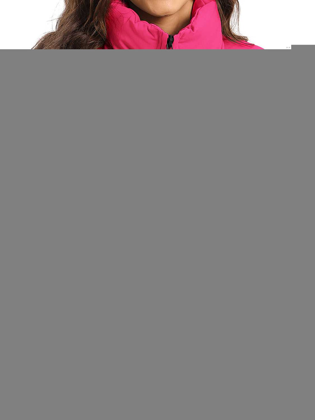 Zip Up Turtleneck Long Sleeve Winter Coat -- 